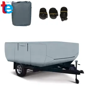 Tr-42208 Turitrade 14-16 Ft Trailers Waterproof Rv Trailer Cover For Folding Pop Up Camper Tr-42208 Turitrade 14-16 Ft Trailers Waterproof Rv Trailer Cover For Folding Pop Up Camper