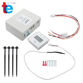 3316230.714 Turitrade Tr66600 Ct Single Zone Wall Thermostat Control Kit Lcd Black