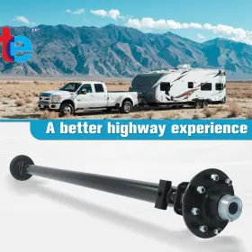 Lug-6.5 Turitrade Tr70354 Trailer Axle 8 Inch 95 Hub Face 80 Spring Center For 7000lbs Lug-6.5 Turitrade Tr70354 Trailer Axle 8 Inch 95 Hub Face 80 Spring Center For 7000lbs