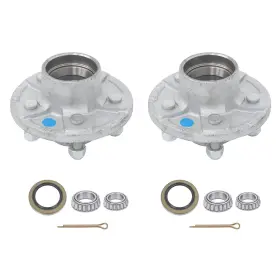 Tr86914 Turitrade Galvanized 3500 Lbs Hub 5 Bolt Lug 2 - Boat Trailer Hot Dipped