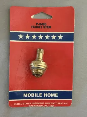 P-046c U S Hardware New U.s.hardware Mobile Motor Home Rv Faucet Replacement Stem
