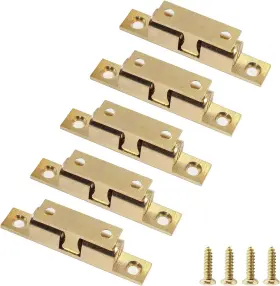 210802 Uenhoy 5 Pcs Solid Brass Cabinet Door Catch Dual Ball 60mm 5pcs Gold 210802 Uenhoy 5 Pcs Solid Brass Cabinet Door Catch Dual Ball 60mm 5pcs Gold