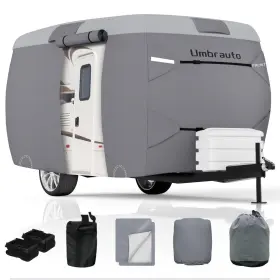 Ua2006-1316 Umbrauto Fiberglass Rv Cover Fits 13-16ft Trailers 7 Layer Windproof Travel Ua2006-1316 Umbrauto Fiberglass Rv Cover Fits 13-16ft Trailers 7 Layer Windproof Travel