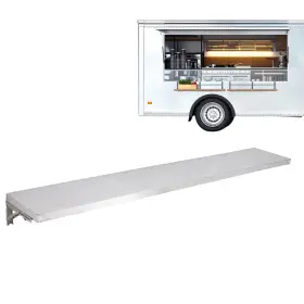 Vh436us Unbd Folding Concession Shelf 48ftft X 12ftft Stainless Steel Serving Food