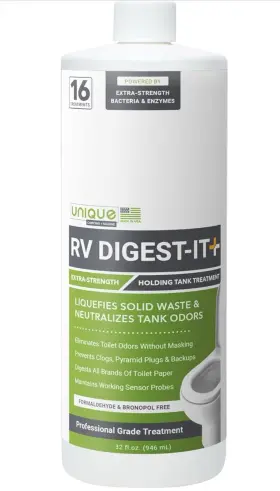 Unique 736683001095 Rv Digest-it Holding Tank Treatment 16 Treatments 32 Oz