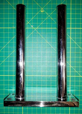 46111-1 United Pacific Air Horn Control Valve Stand 9 Inch Chrome Used