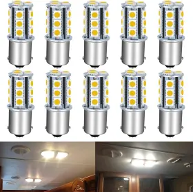 1156 Unxmrff 633183040336 Led Bulb 12 Volt Rv Interior Trailer Light 10pcs Warm White