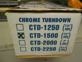 Ctd-1500 Us Gear Chrome Exhaust Turndown 1-1/2 Inch