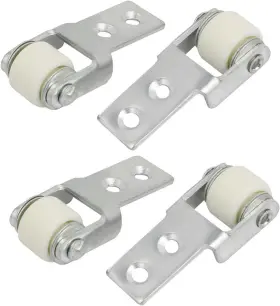 17061900 Uxcell 15mm Dia Wheel Sliding Door Track Guide Roller 4pcs White