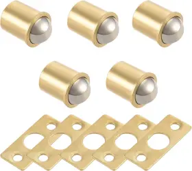 18031200 Uxcell 11mm Ball Dia Brass Electroplating 5 Pcs Tone