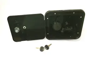 A01-2004bkbu Valterra Black Gravity/city Water Hatch Fill Dish Lock Keys Rv Trailer
