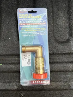 A01-2222vp Valterra A01-2222 Hi-flow Water Regulator 90 Degree Hose Saver A01-2222vp Valterra A01-2222 Hi-flow Water Regulator 90 Degree Hose Saver