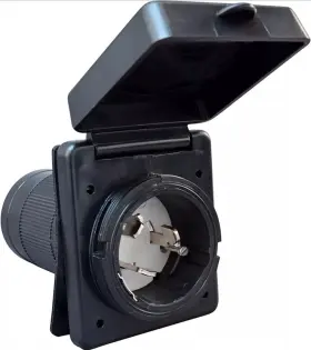A10-50inbkvp Valterra New 50 Amp Power Inlet - Black A10-50inbkvp Valterra New 50 Amp Power Inlet - Black