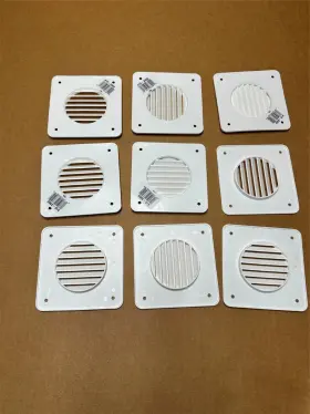 A10-3300 Valterra A103300 9x Pc Lot V46 Battery Box Louver Cover Plate White 4.25x4.25 Inch