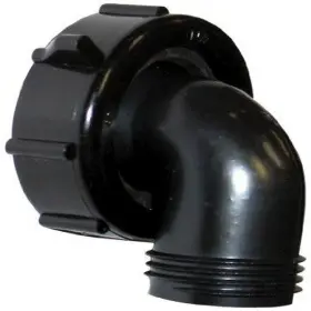 T01-0091vp Valterra Swivel Drain Connector - 90 1-1/2 Inch X 3/4 Black