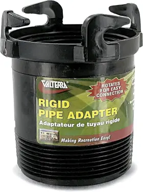 T1027 Valterra Rotating Rigid Sewer Pipe Bayonet Adapter With 3 Inch Black