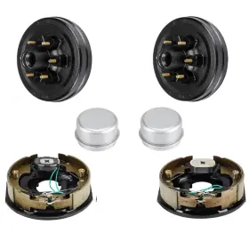 8-201s Vehicle 4pcs Trailer Hub Drum Kits 6 On 5.5 Inch And Self Adjust Electric Brakes 6000 Lb Axle 8-201s Vehicle 4pcs Trailer Hub Drum Kits 6 On 5.5 Inch And Self Adjust Electric Brakes 6000 Lb Axle