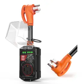 Vl50ao01 Vehiker 18000 Joules-rv Surge Protector 50 Amp Ip68 Rv Power Voltage Protection