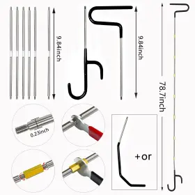 Vehookin 716035933281 Outdoor Long Reach Hook 78.7 Inch Steel Wheel Puller Camping Hanging Bracket To #2