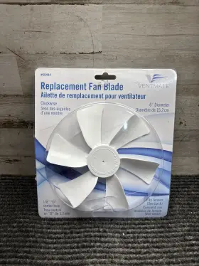 65484 Ventmate Ventline And Jensen Exhaust Fan Blade Cw 1/8 Inch D-bore White