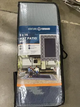 760800 Venture Forward Navy Ikat Patio Mat 8 X 16 Rv 760800 Venture Forward Navy Ikat Patio Mat 8 X 16 Rv