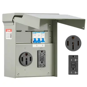 Vevor 197988085287 Electrical Breaker Box 50a 20a Gfci Weatherproof Rv Trailer Motorhome Vevor 197988085287 Electrical Breaker Box 50a 20a Gfci Weatherproof Rv Trailer Motorhome