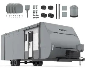 Vgv-146 Vigorvan 7-layer Rv Cover 30-33ft Windproof Weatherproof Camper With Jack