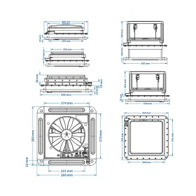 N002-a037 Vipjq 11 Inch Rv Caravan Roof Vent Forward And Reverse Motor Fan 12v Skylight With Light Us #2 N002-a037 Vipjq 11 Inch Rv Caravan Roof Vent Forward And Reverse Motor Fan 12v Skylight With Light Us #2