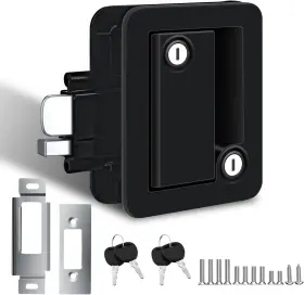 A7902 Vovoir Upgraded Rv Door Lock Replacement With Paddle Deadbolt And Keys Black