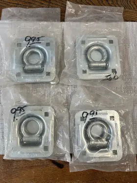 Wf55801 Wallace Forge Company 4 Lashing Rings Zinc Finish 6 000 Lbs. Max Capacity Wf55801 Wallace Forge Company 4 Lashing Rings Zinc Finish 6 000 Lbs. Max Capacity
