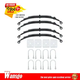 Wg3187548 Wansgo New 3500lbs Tandem Trailer Axle Suspension Kit 1750lbs 4leaf Springs With Ubolt Wg3187548 Wansgo New 3500lbs Tandem Trailer Axle Suspension Kit 1750lbs 4leaf Springs With Ubolt