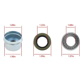 Wg3444014 Wansgo Seal Pin Dust Cover 49/10 1-1/16 Inch Axles Trailer Wheel Hub Bearings Kit #2