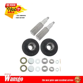 Wg4277308 Wansgo W/ Bearing Kit For 7000 Lbs Axle 8 On 6.5 Inch Wheel Hub Kits And Square #42 Spindles