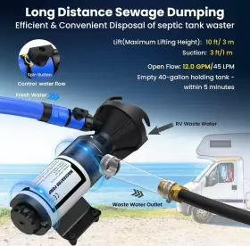 Rmp-012-12v Wassermann Macerator Waste Pump 12v Rv Portable For Sewage 12.0a 12gpm Suction 3.2ft #2 Rmp-012-12v Wassermann Macerator Waste Pump 12v Rv Portable For Sewage 12.0a 12gpm Suction 3.2ft #2