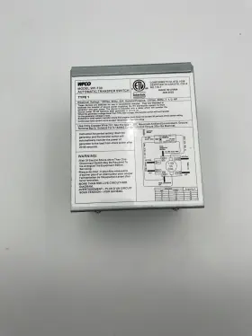 Wf-t30 Wfco Automatic Transfer Switch Silver 120vac 60hz 30a For Rv-motorhome