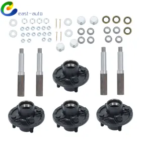 Ea1615934su Wflnhb Trailer Axle Kits With 4 On Inch Bolt Idler Hub 1 Round Bt8 Spindle Pack Of
