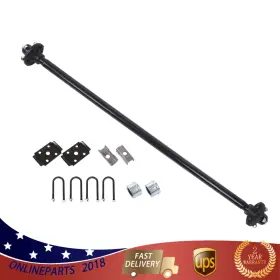 On1330692l Wflnhb For 2000lbs Trailer Axle 4 Lug-4ft 56.5ft Hub Face 46.5ft Spring Center With U-bolt