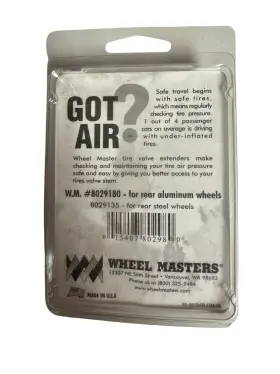 8029180 Wheel Masters #8029180 For Rear Aluminum Wheels Tire Valve Extenders 180 #2
