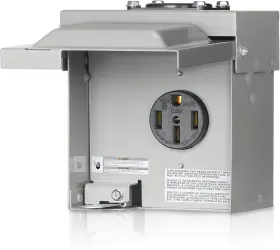 H01ob06 Wilawels 50 Amp Rv Power Outlet Box 125v/250v Nema 14-50r