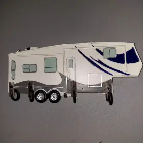 Gft3407 Wilcor Vtg. Rv Shape - 5th Wheel Key Rack By Intftl Frankfort Gft3407 Wilcor Vtg. Rv Shape - 5th Wheel Key Rack By Intftl Frankfort