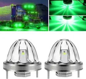 Wodvyss-watermelon-led-2pc Wodvyss 2x Glass Watermelon Led Side Marker Turn Signal Lights Fits Freightliner Wodvyss-watermelon-led-2pc Wodvyss 2x Glass Watermelon Led Side Marker Turn Signal Lights Fits Freightliner
