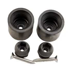 Wxyrojylm 658370702415 2 Pack Trailer Door Holder Kit Low Profile Bumper Rubber Compatib
