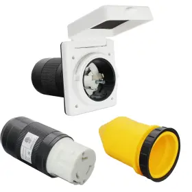 Bt0305-50a-wzu X-haibei Rv 50 Amp Power Inlet Plug 125v 250v Ac Female Twist Locking Connector White Wii Bt0305-50a-wzu X-haibei Rv 50 Amp Power Inlet Plug 125v 250v Ac Female Twist Locking Connector White Wii