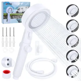 Xab3 Xfire-gear Rv Shower Head Replacement 5 1 Mode High Pressure On Off Switch Water Saving