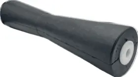 18244-165ec Yates Keel Roller 18 Inch V-style Black Rubber 5/8 Id
