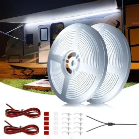 505012vcob Yeenoon Cob Rv Awning Lights 12v 32.8ft Camping Ip68 Waterproof Le