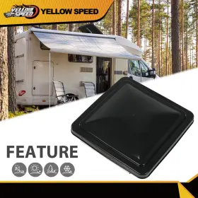 Yew59960 Yellowspeed 14 Inch X Replacement Roof Vent Cover Camper Rv Trailer Ventline Black 1pc