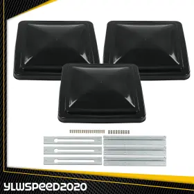 V-02trc0001dbk3 Ylwspeed20 3 Pack 14 Inch X14 Rv Replacement Roof Vent Cover Camper Trailer Black V-02trc0001dbk3 Ylwspeed20 3 Pack 14 Inch X14 Rv Replacement Roof Vent Cover Camper Trailer Black