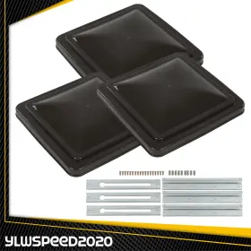 V-02trc0001dsm3 Ylwspeed20 3 Pack 14 Inch X14 Rv Replacement Roof Vent Cover Camper Trailer Smoke V-02trc0001dsm3 Ylwspeed20 3 Pack 14 Inch X14 Rv Replacement Roof Vent Cover Camper Trailer Smoke