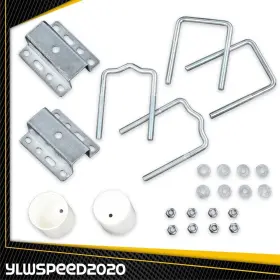 V-04sbc0002asl Ylwspeed20 Universal Galvanized Guide Pole And Post Mounting U Bolt Kit Boat Trailer 24pcs
